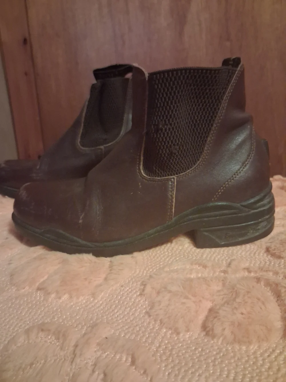 Black And Brown Paddock Boots - Classic Slip-On.